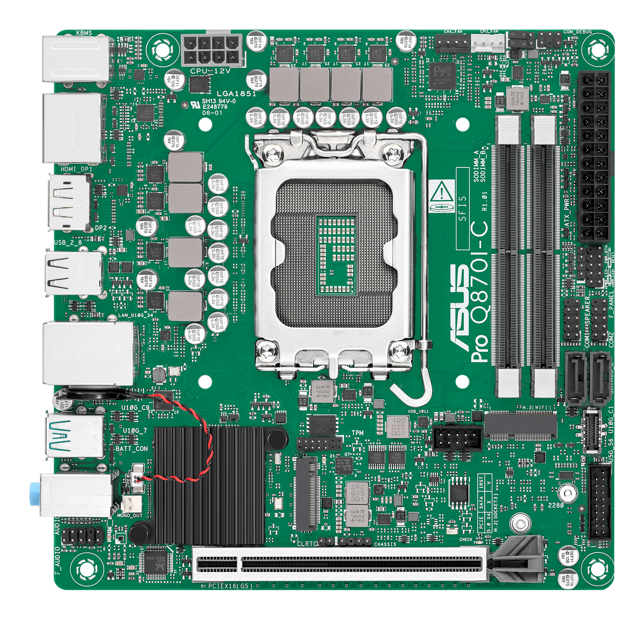 ASUS PRO Q870I-C-CSM Intel® Q870 LGA 1851 (Socket V1) mini ITX