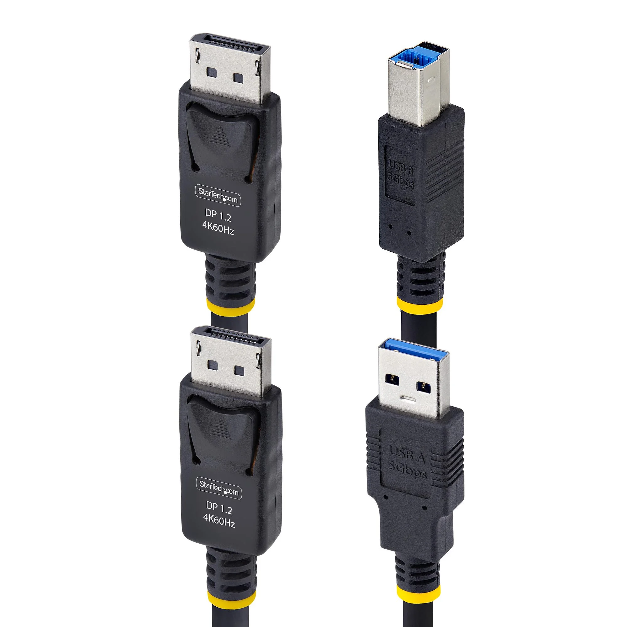 StarTech.com 6ft (1.8m) DisplayPort and USB 5Gbps KVM Cable, 4K 60Hz, Universally Compatible DP 1.2/USB 3.0 Combo Cable - Image 2