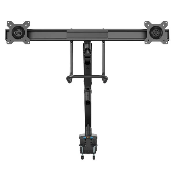 StarTech.com Desk Mount Dual Monitor Arm with USB & Audio - Slim Full Motion Adjustable Dual Monitor VESA Mount for up t - Image 3