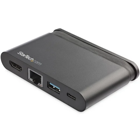 StarTech.com USB C Multiport Adapter - Portable USB-C Dock with 4K HDMI - 100W PD 3.0 Pass-Through, 1x USB-A, 1x USB-C,