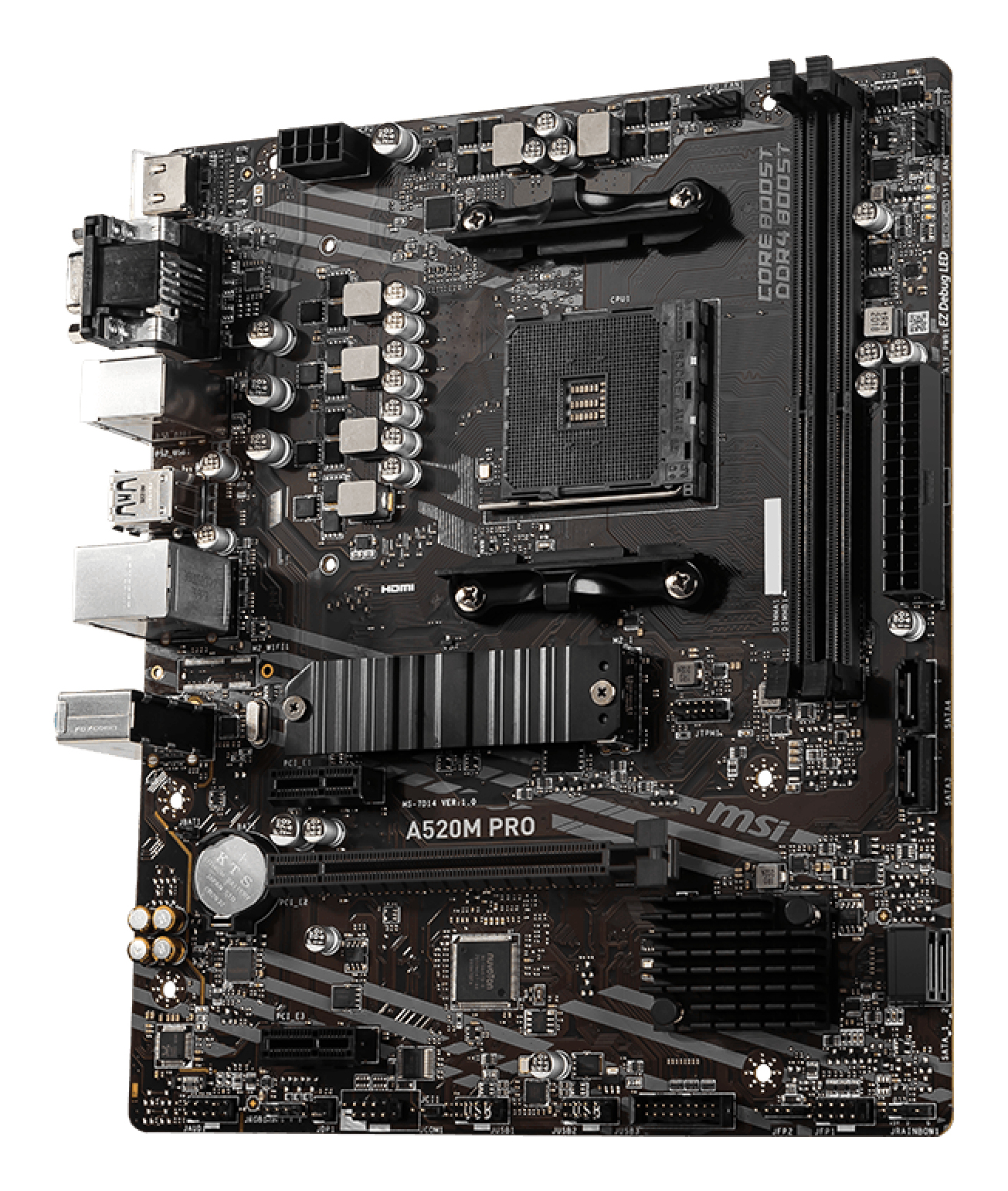 MSI A520M PRO motherboard AMD A520 Socket AM4 micro ATX - Image 2