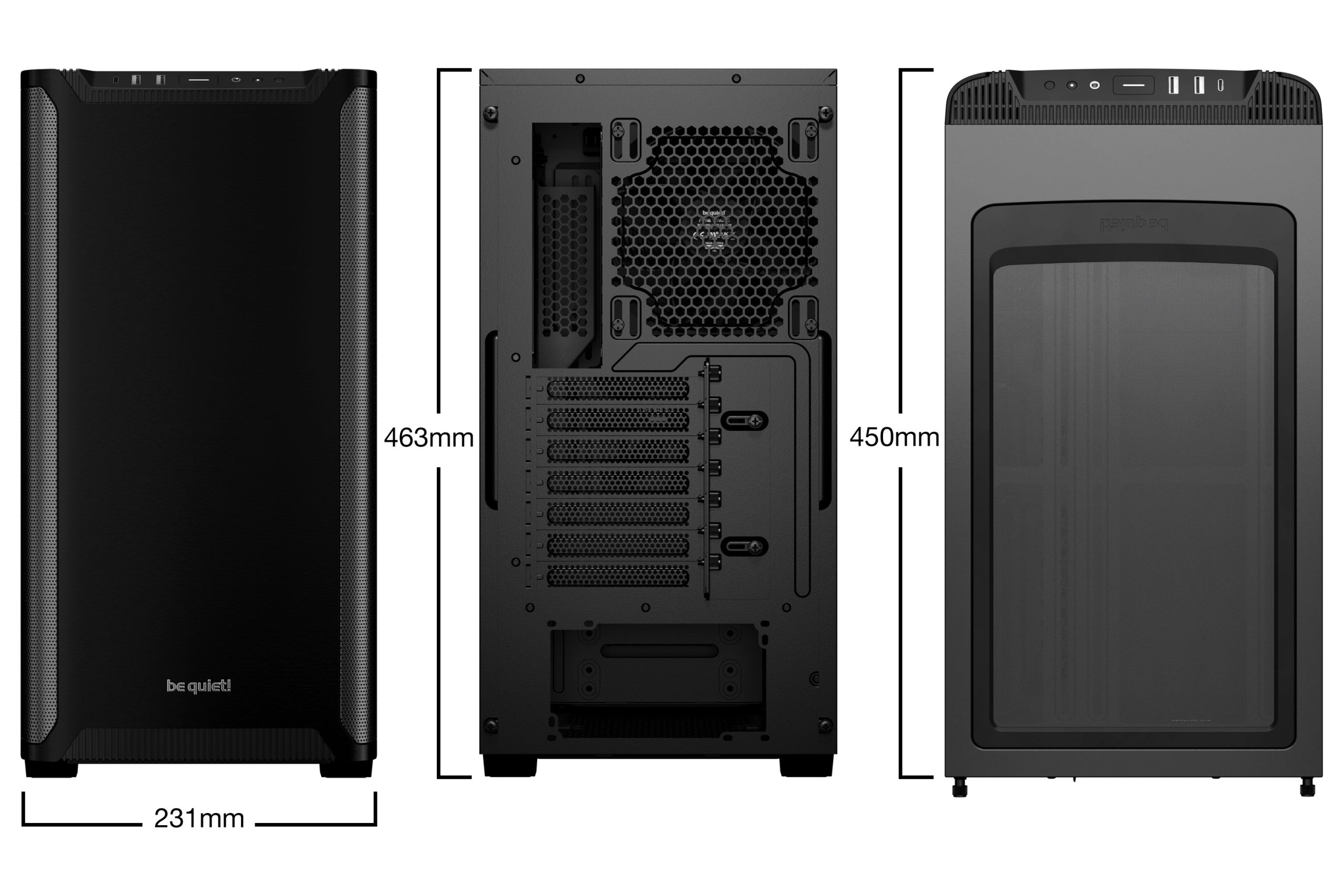 be quiet! PURE BASE 501 Black Midi Tower - Image 2