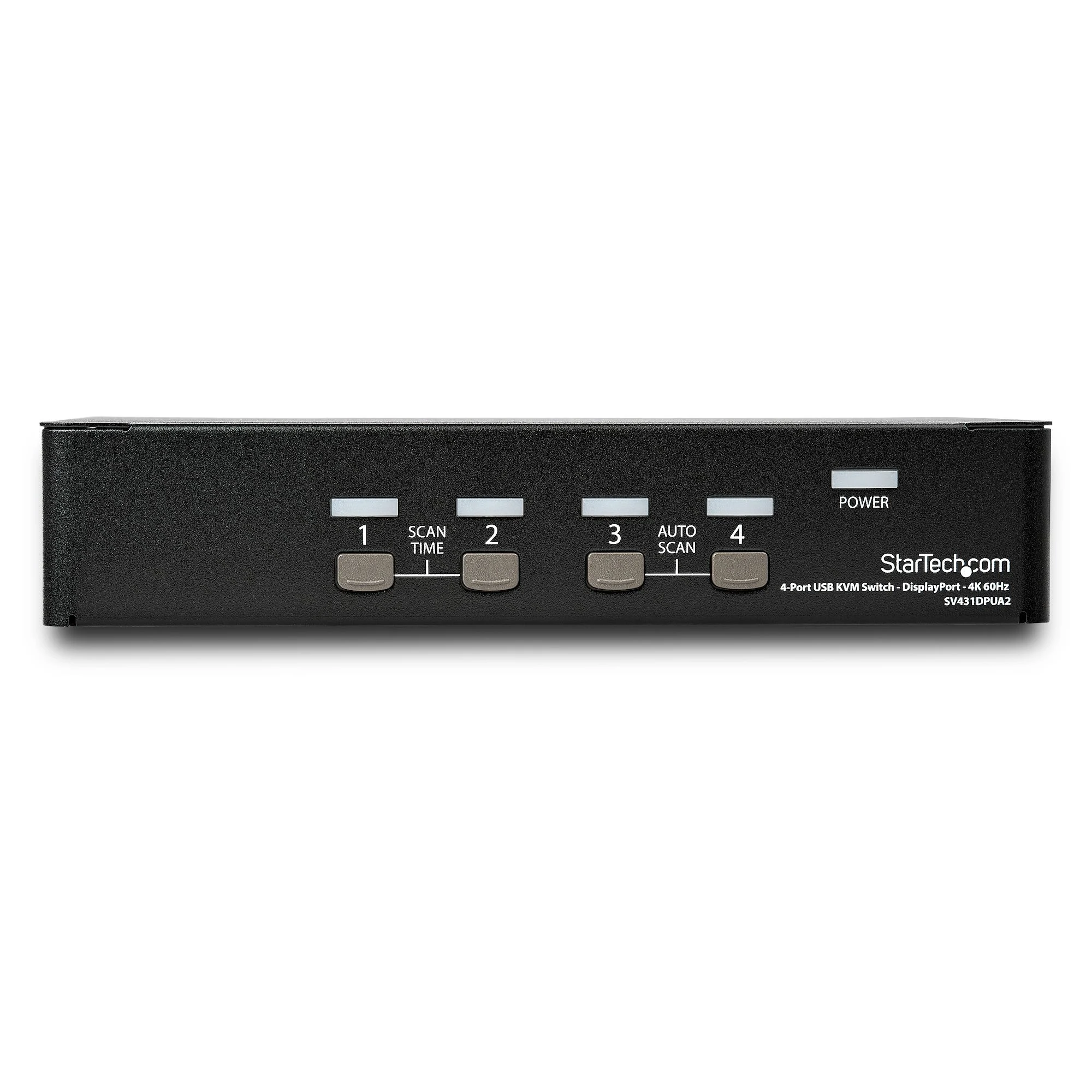 StarTech.com 4 Port DisplayPort KVM Switch - 4K 60Hz - Single Display - Dual Port UHD DP 1.2 USB KVM Switch with Integra - Image 3