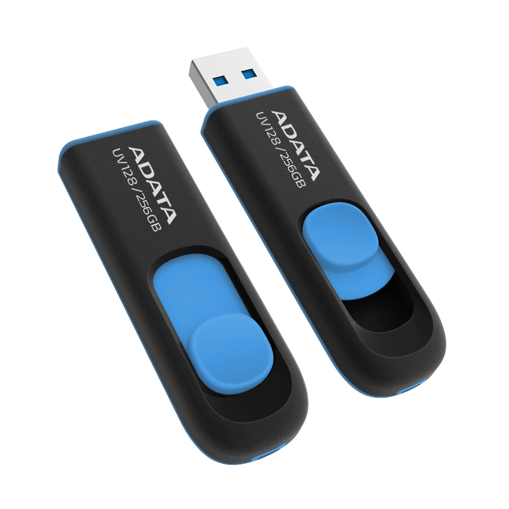 ADATA UV128 USB flash drive 256 GB USB Type-A 3.2 Gen 1 (3.1 Gen 1) Black, Blue - Image 3