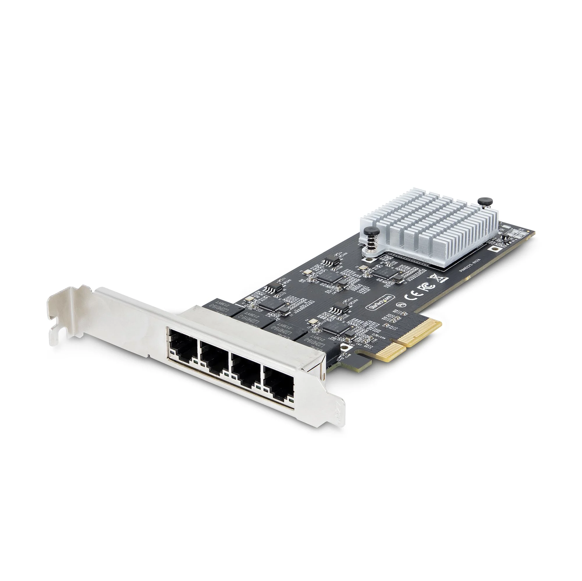 StarTech.com 4-Port 2.5Gbps NBASE-T PCIe Network Card, Intel I225-V, Quad-Port Computer Network Card, Multi-Gigabit NIC,