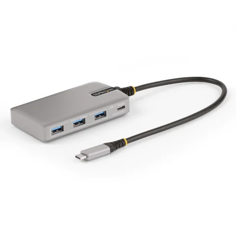 StarTech.com 4-Port USB-C Hub with USB-C DP Alt Mode Video Output 4K 60Hz - 3x USB-A, 1x USB Type-C, 100W Power Delivery