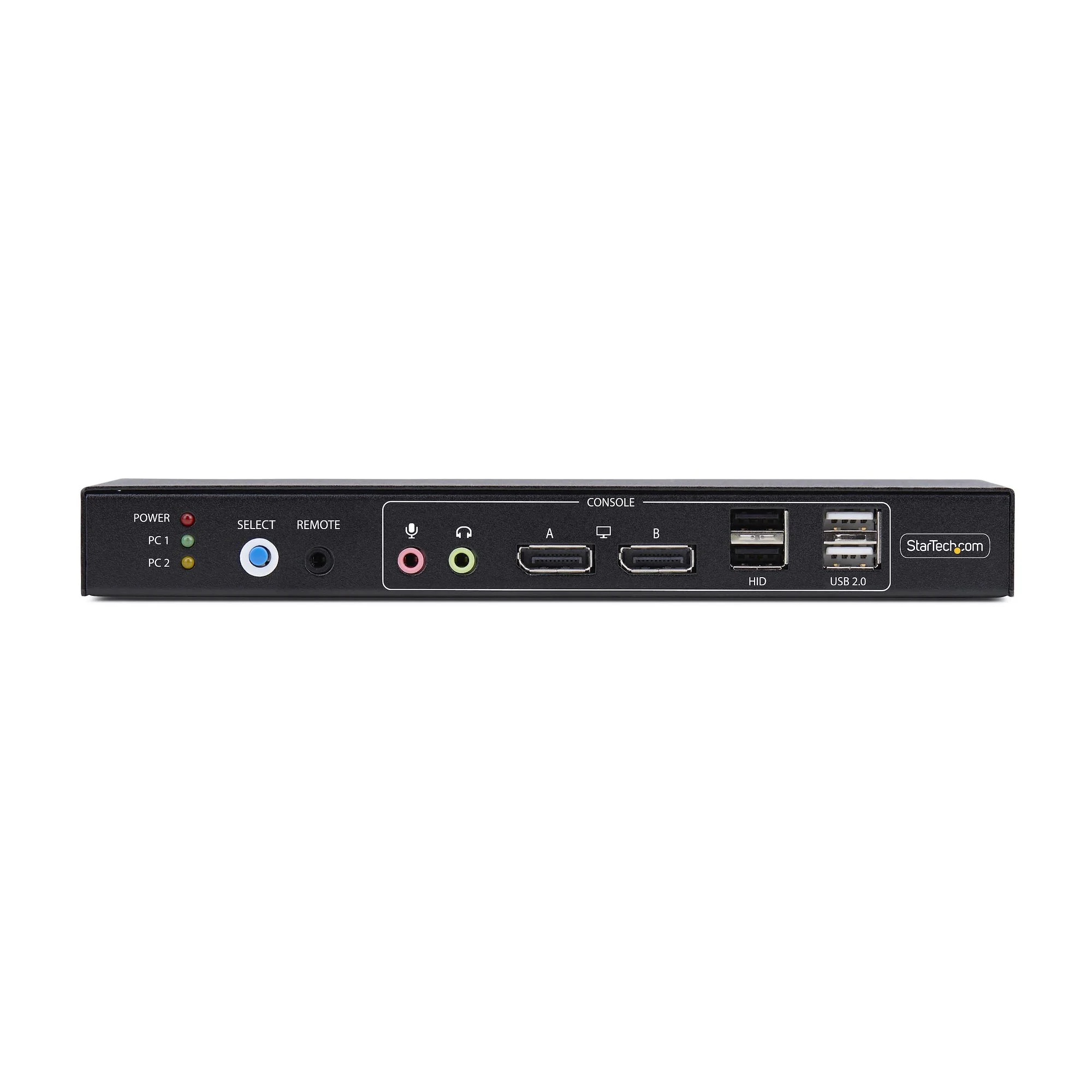 StarTech.com 2-Port Dual-Monitor DisplayPort KVM Switch with Dual View Video Matrix, 4K 60Hz, 4x USB Hub Ports, Hotkey S - Image 3