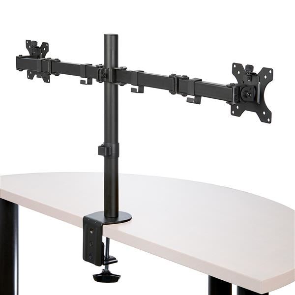 StarTech.com Desk Mount Dual Monitor Arm - Desk Clamp / Grommet VESA Monitor Mount for up to 32" (17.6lb/8kg) Displays - - Image 2