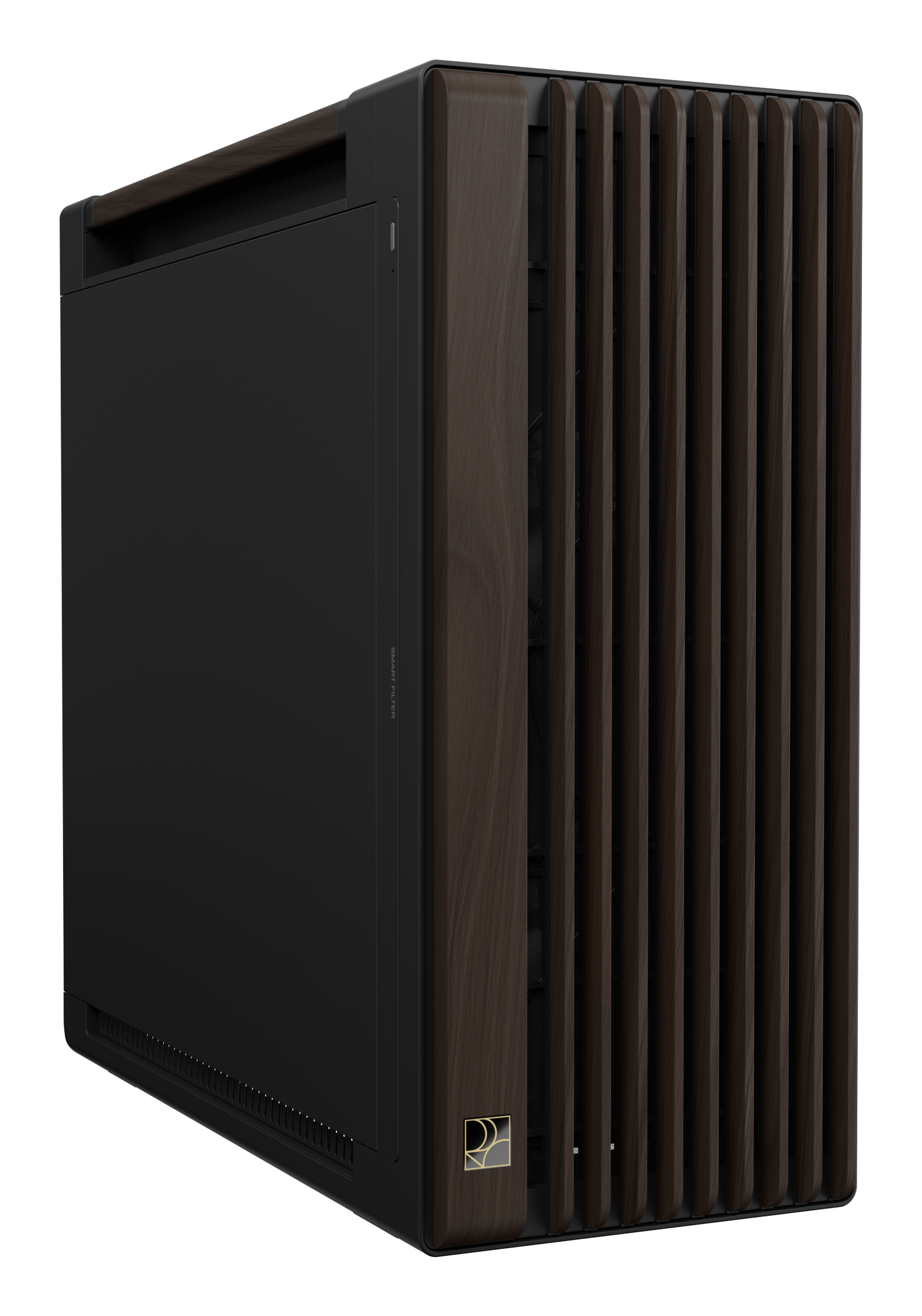 ASUS ProArt PA602 Wood Edition Modern Black - Metal Panel Midi Tower Black, Wood - Image 2