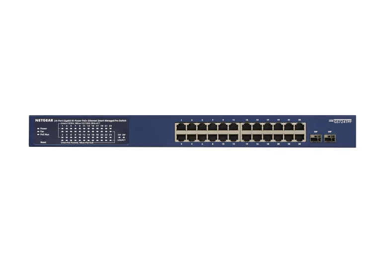 NETGEAR GS724TP Managed L2/L3/L4 Gigabit Ethernet (10/100/1000) Power over Ethernet (PoE) Blue - Image 2