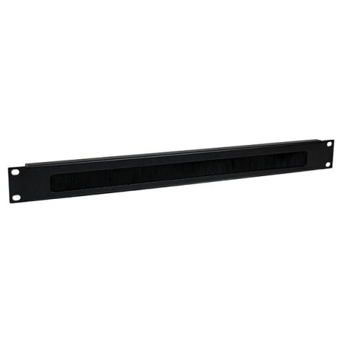 StarTech.com 1U High-density Brush Strip Cable Management Panel, Sturdy Steel Horizontal Data Centre Cable Organizer