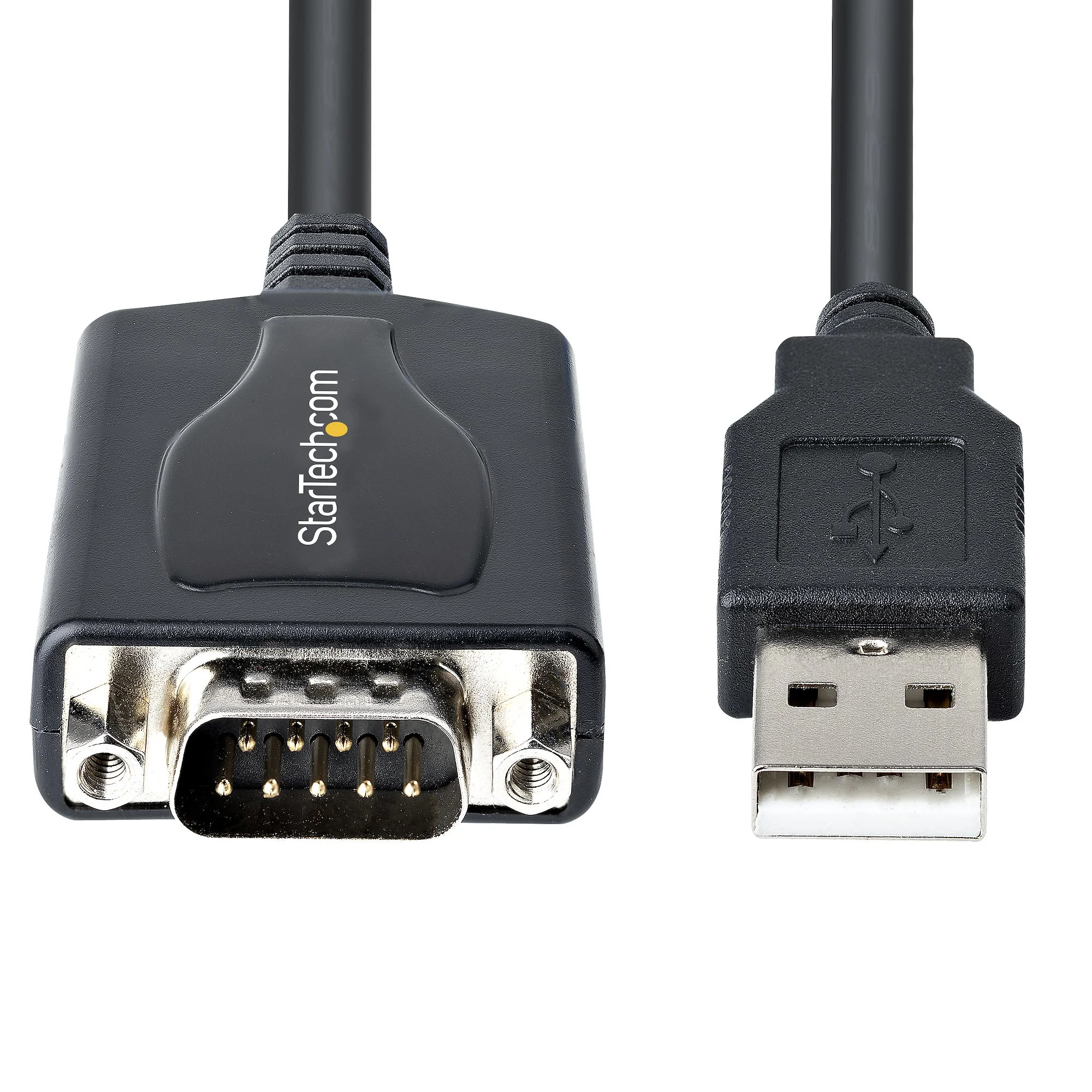 StarTech.com 3ft (1m) USB to Serial Cable with COM Port Retention, DB9 Male RS232 to USB Converter, USB to Serial Adapte - Image 3