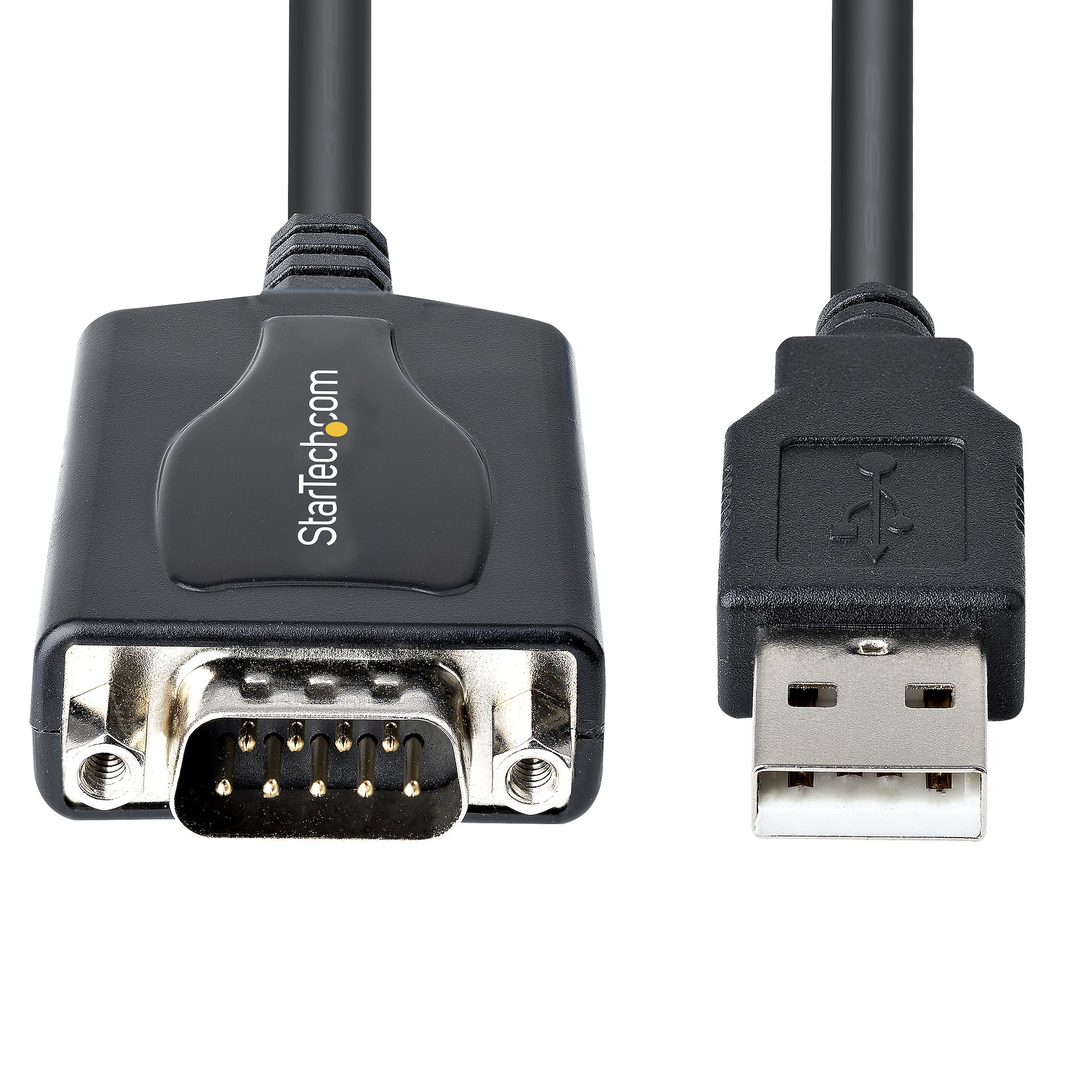 StarTech.com 3ft (1m) USB to Serial Cable with COM Port Retention, DB9 Male RS232 to USB Converter, USB to Serial Adapte - Image 3