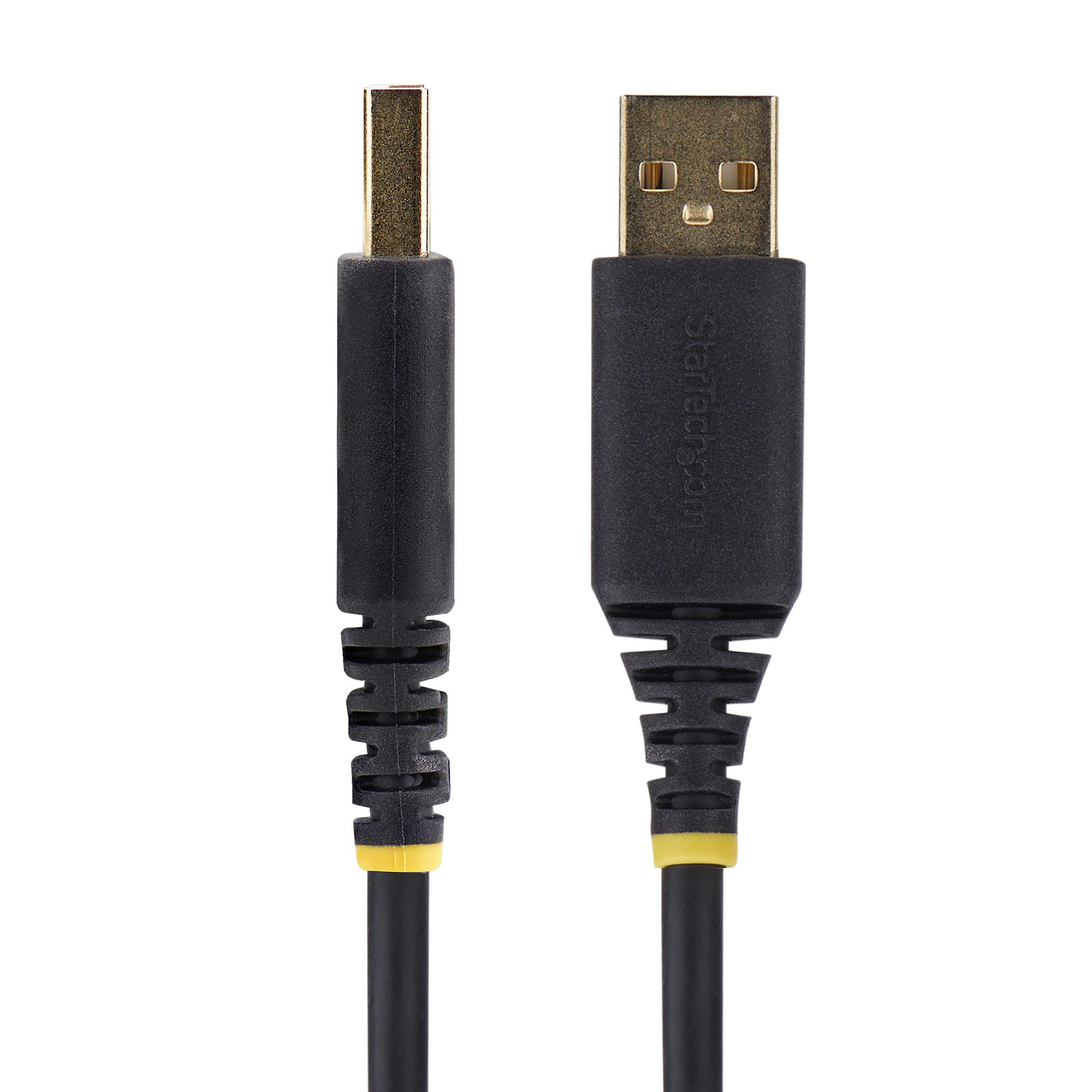 StarTech.com 1ft (30cm) USB to Serial Adapter Cable, COM Retention, Interchangeable Nuts/Screws, USB-A to DB9 RS232, FTD - Image 2