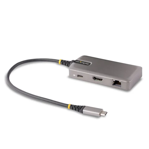 StarTech.com USB-C Multiport Adapter, 4K 60Hz HDMI, HDR - 2-Port 5Gbps USB 3.0 Hub, 100W Power Delivery Pass-Through, Gb