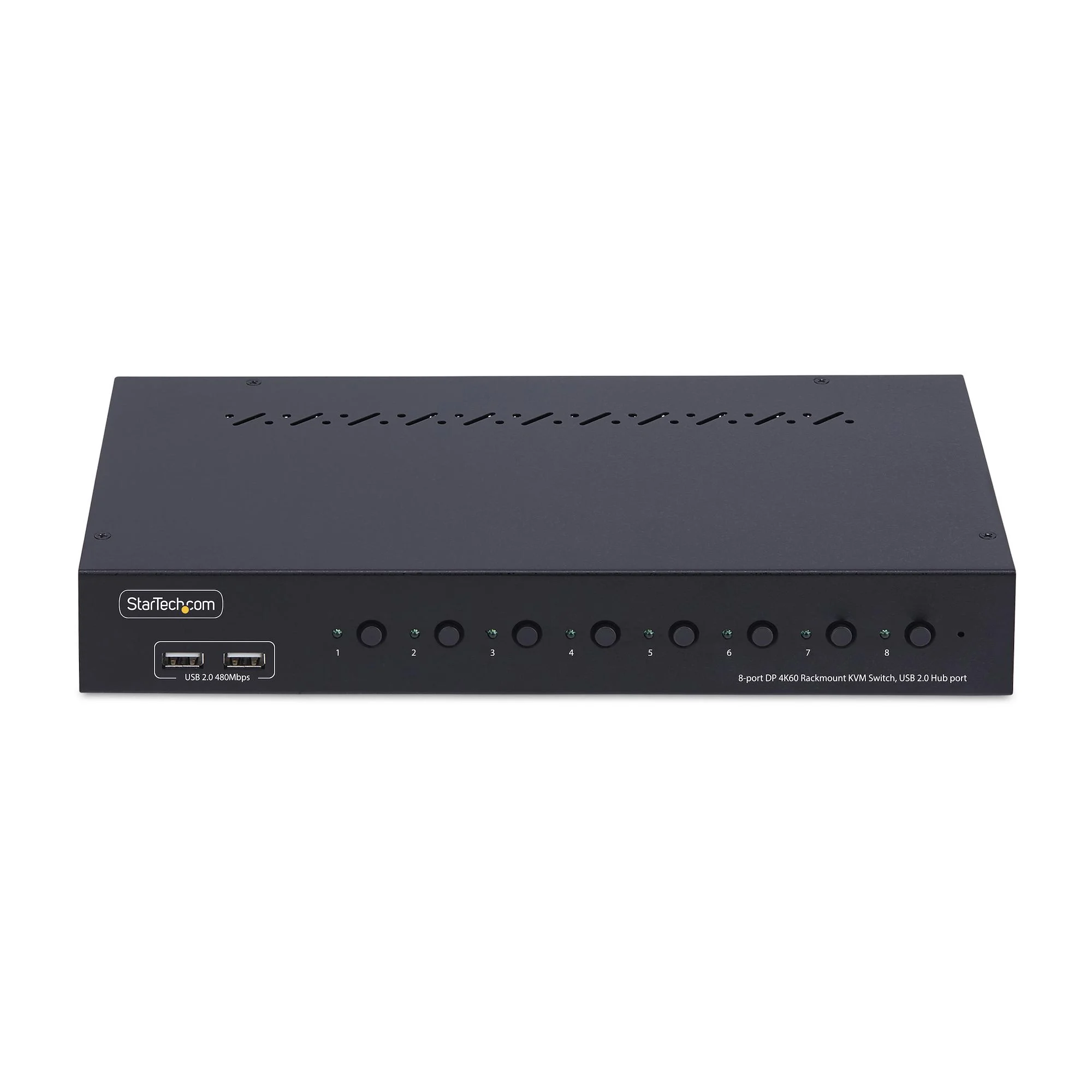 StarTech.com 8-Port DisplayPort KVM Switch with 1U Rack Mount Kit, 4K 60Hz DP 1.2, Push-Button & Hotkey Switching, 4-Por - Image 3