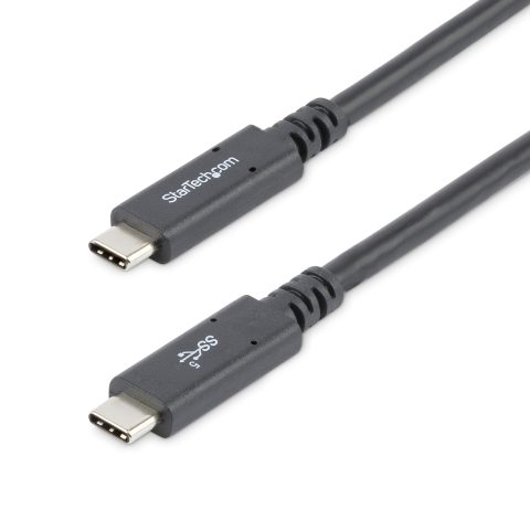 StarTech.com 6ft (1.8m) USB-C Cable, USB 5Gbps, 100W (5A) Power Delivery, Certified Works with Chromebook, 4K 60Hz DP Al