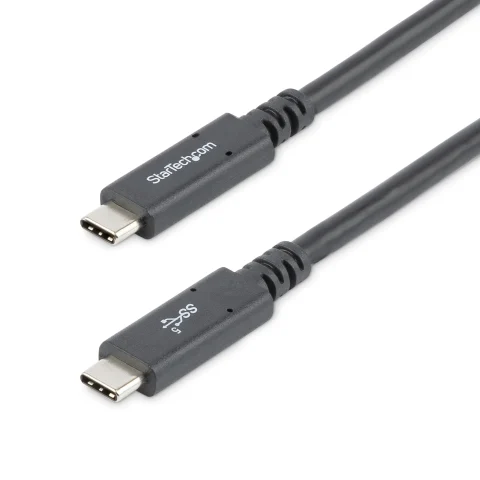 StarTech.com 6ft (1.8m) USB-C Cable, USB 5Gbps, 100W (5A) Power Delivery, Certified Works with Chromebook, 4K 60Hz DP Al