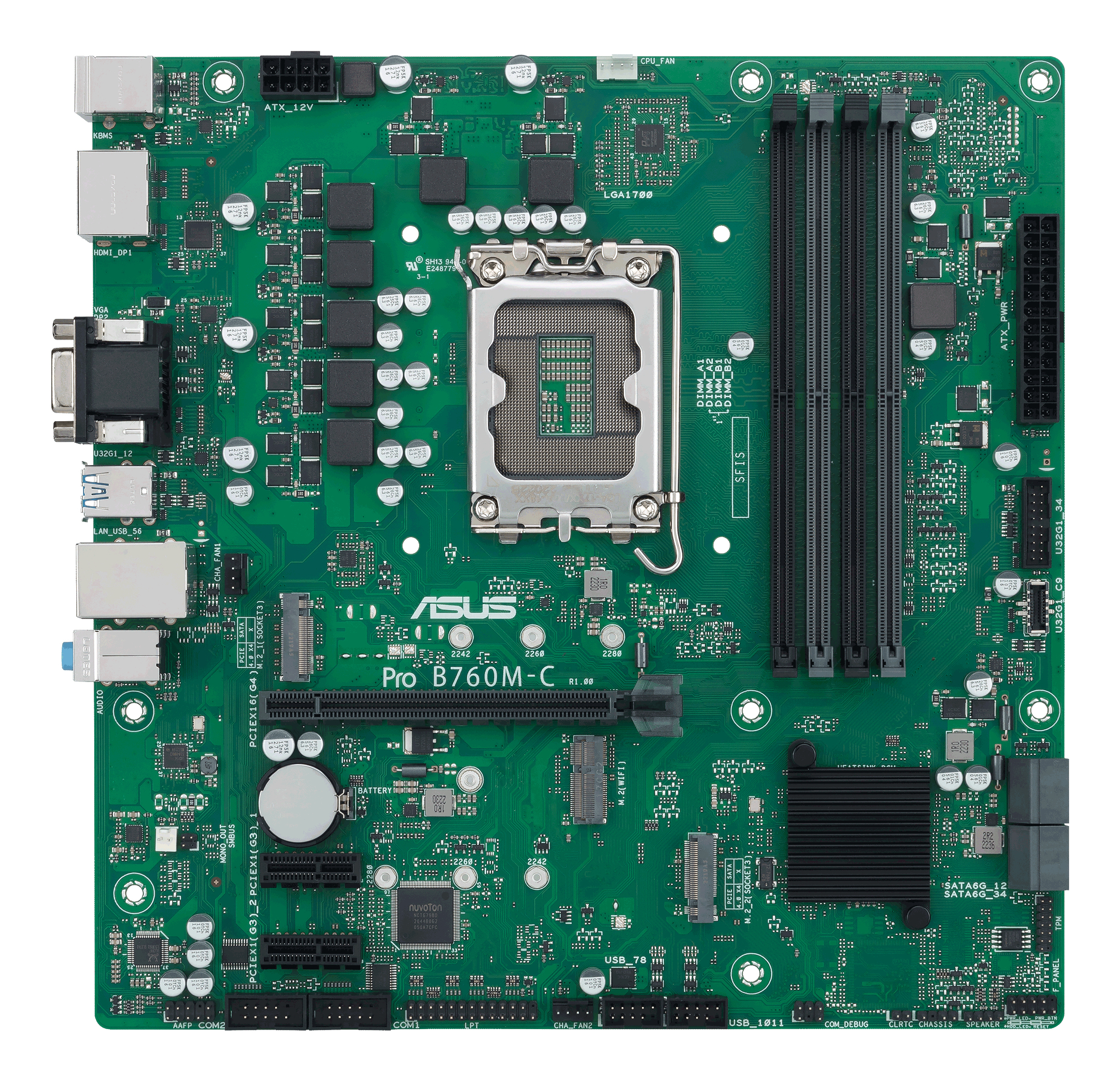 ASUS PRO B760M-C-CSM Intel B760 LGA 1700 micro ATX - Image 2