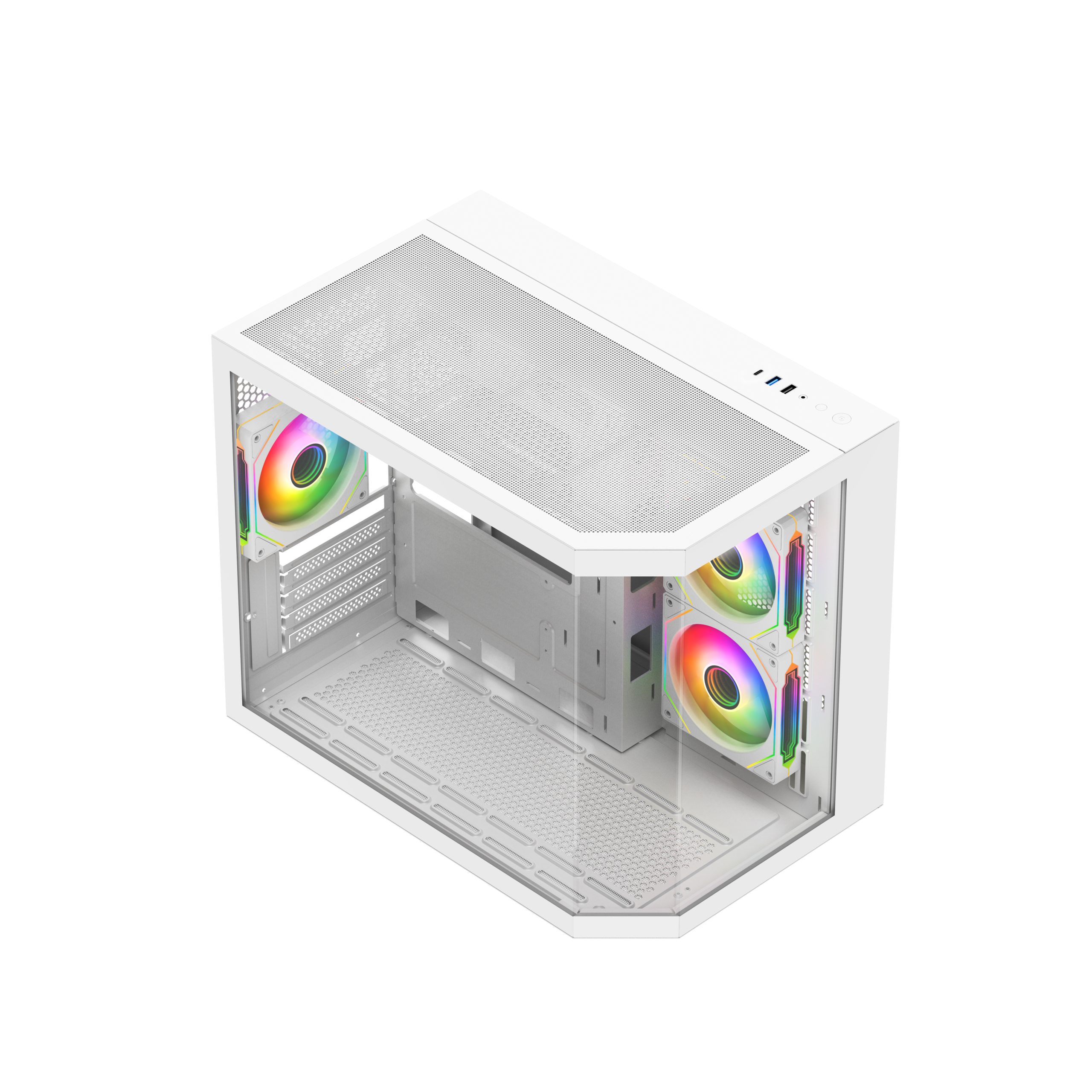 VIDA EDGE MINI MATX ARGB WHITE CASE Cube - Image 2