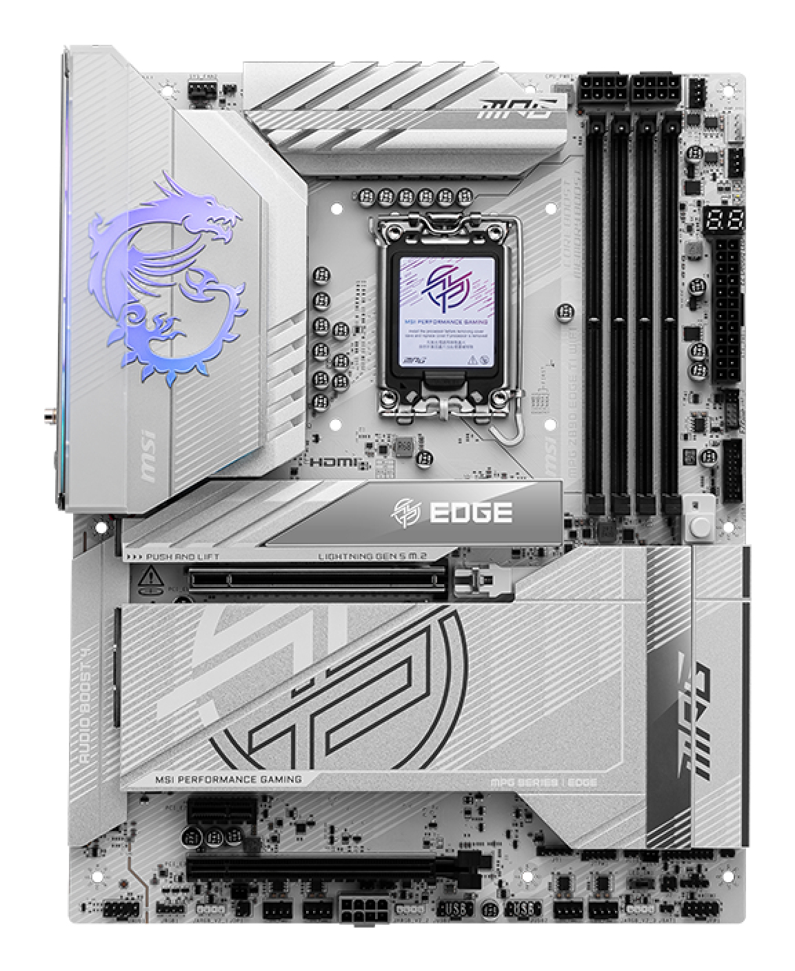 MSI MPG Z890 EDGE TI WIFI motherboard Intel Z890 LGA 1851 (Socket V1) ATX - Image 2