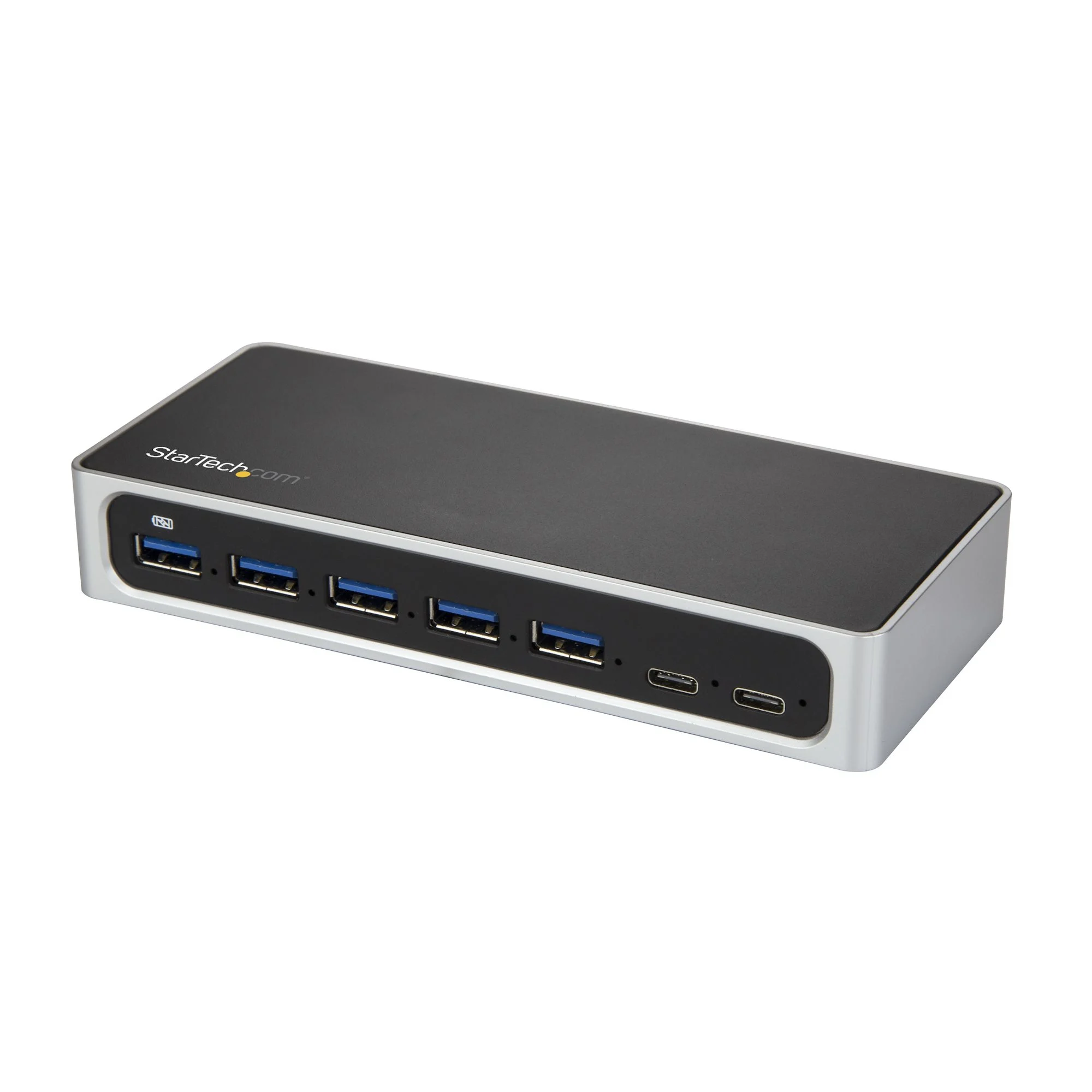 StarTech.com 7 Port USB C Hub with Fast Charge Port - USB-C to 5x USB-A 2x USB-C (USB 3.0 SuperSpeed 5Gbps) - Self Power