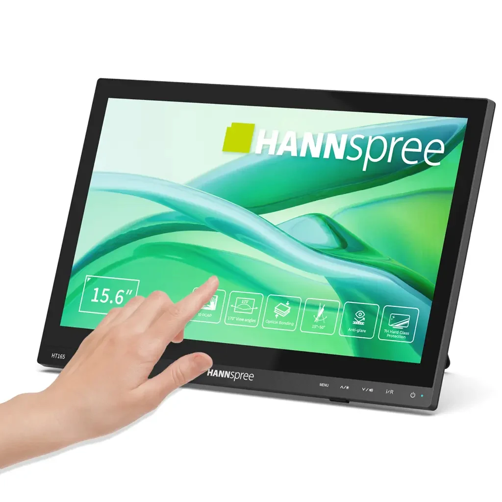 Hannspree HT165HPB computer monitor 39.6 cm (15.6") 1920 x 1080 pixels Full HD LCD Touchscreen Black