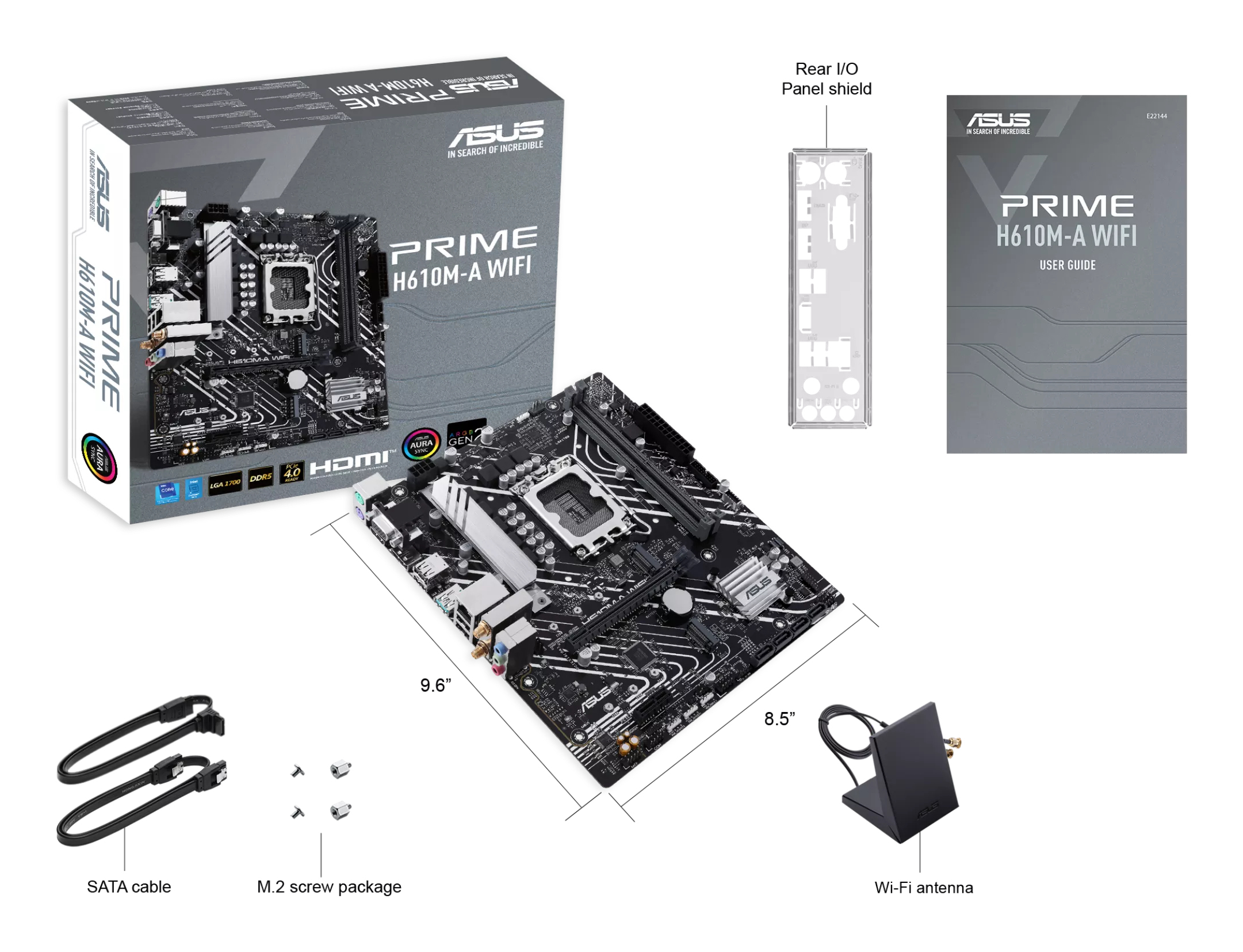 ASUS PRIME H610M-A WIFI Intel H610 LGA 1700 micro ATX - Image 2