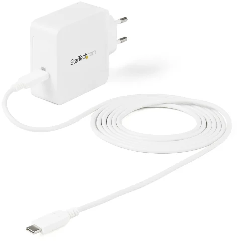 StarTech.com USB C Wall Charger - USB C Laptop Charger 60W PD - 6ft/2m Cable - Universal Compact Type C Power Adapter -