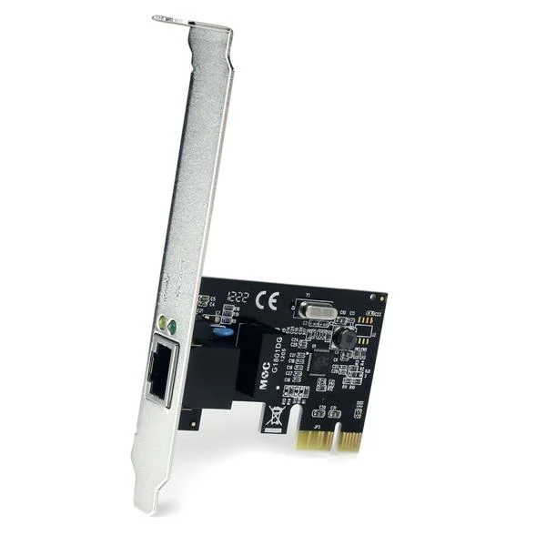 StarTech.com 1 Port PCI Express PCIe Gigabit Network Server Adapter NIC Card - Dual Profile - Image 2