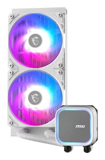 MSI MAG Coreliquid A13 240 WHITE Motherboard, Processor All-in-one liquid cooler 12 cm 1 pc(s) - Image 2