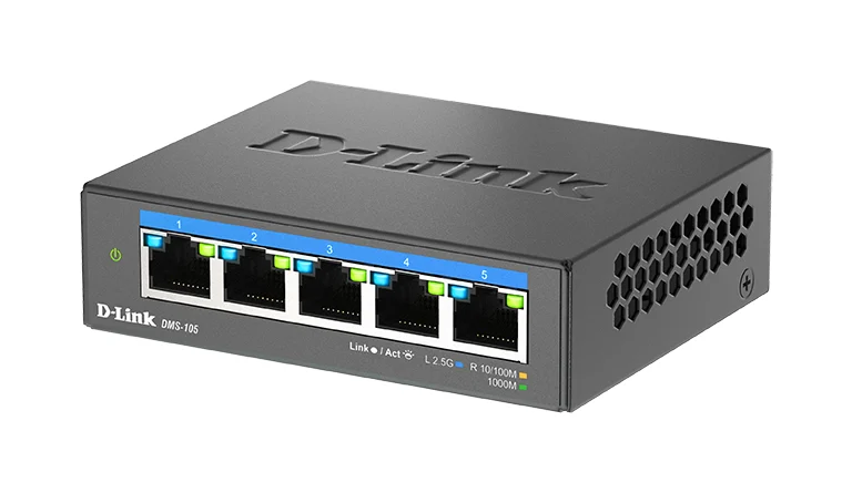 D-Link 5-Port Multi-Gigabit Unmanaged Switch 2.5G Ethernet (100/1000/2500) Desktop Black - Image 2