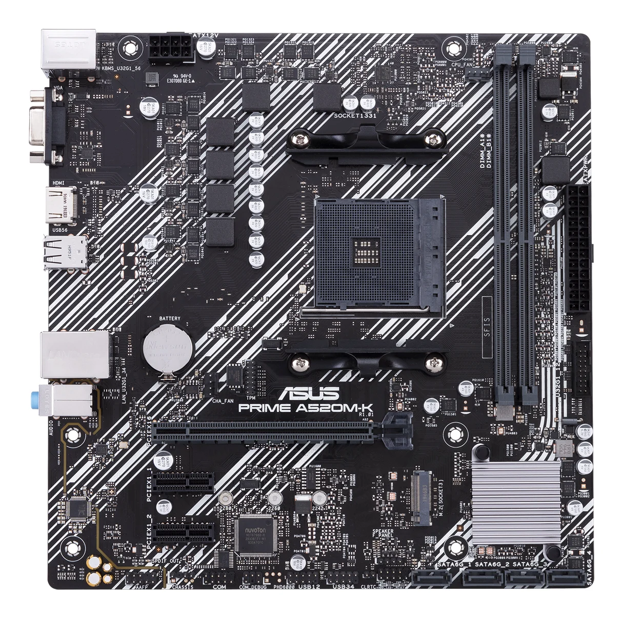 ASUS PRIME A520M-K AMD A520 Socket AM4 micro ATX - Image 2