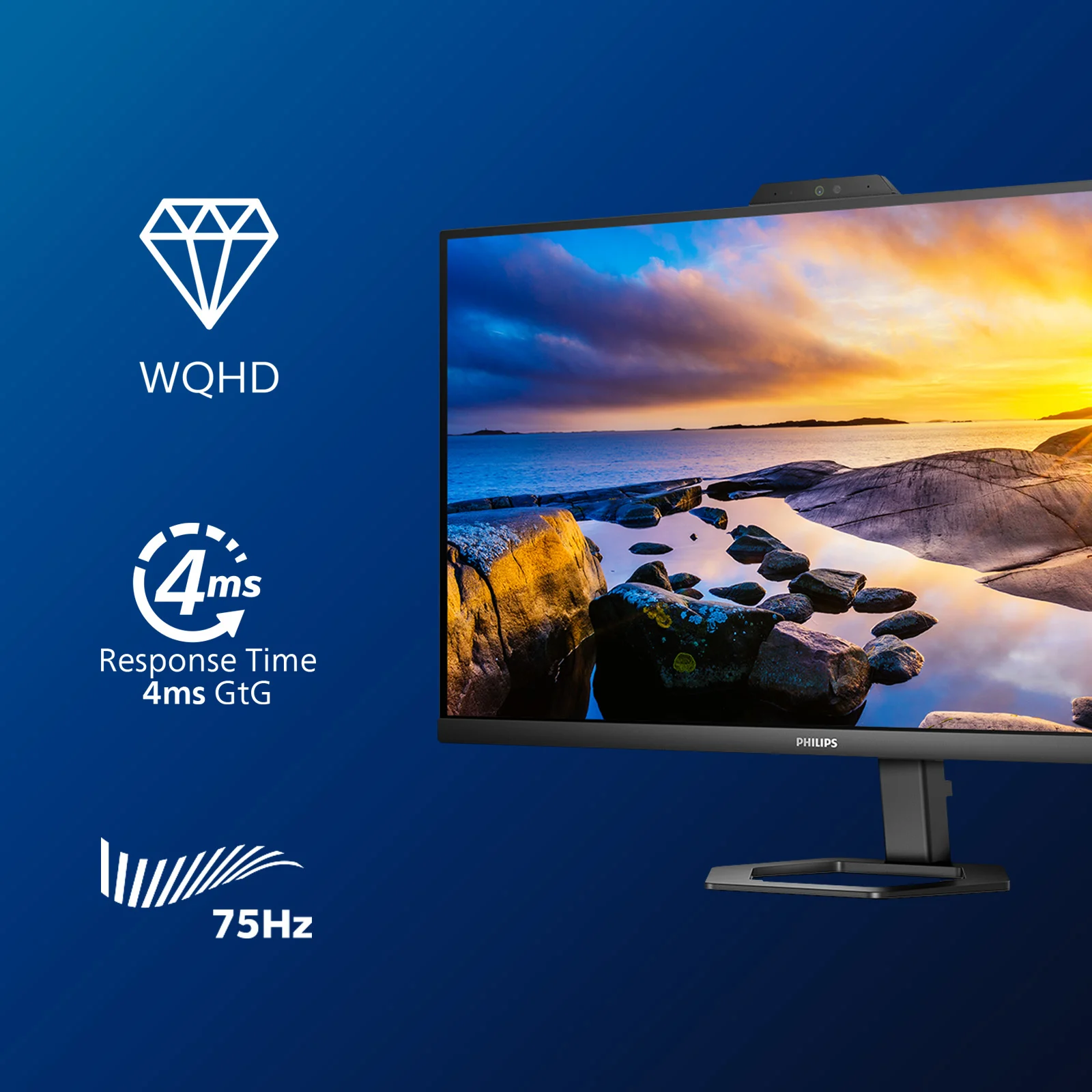 Philips 5000 series 27E1N5600HE/00 computer monitor 68.6 cm (27") 2560 x 1440 pixels Quad HD LCD Black - Image 3