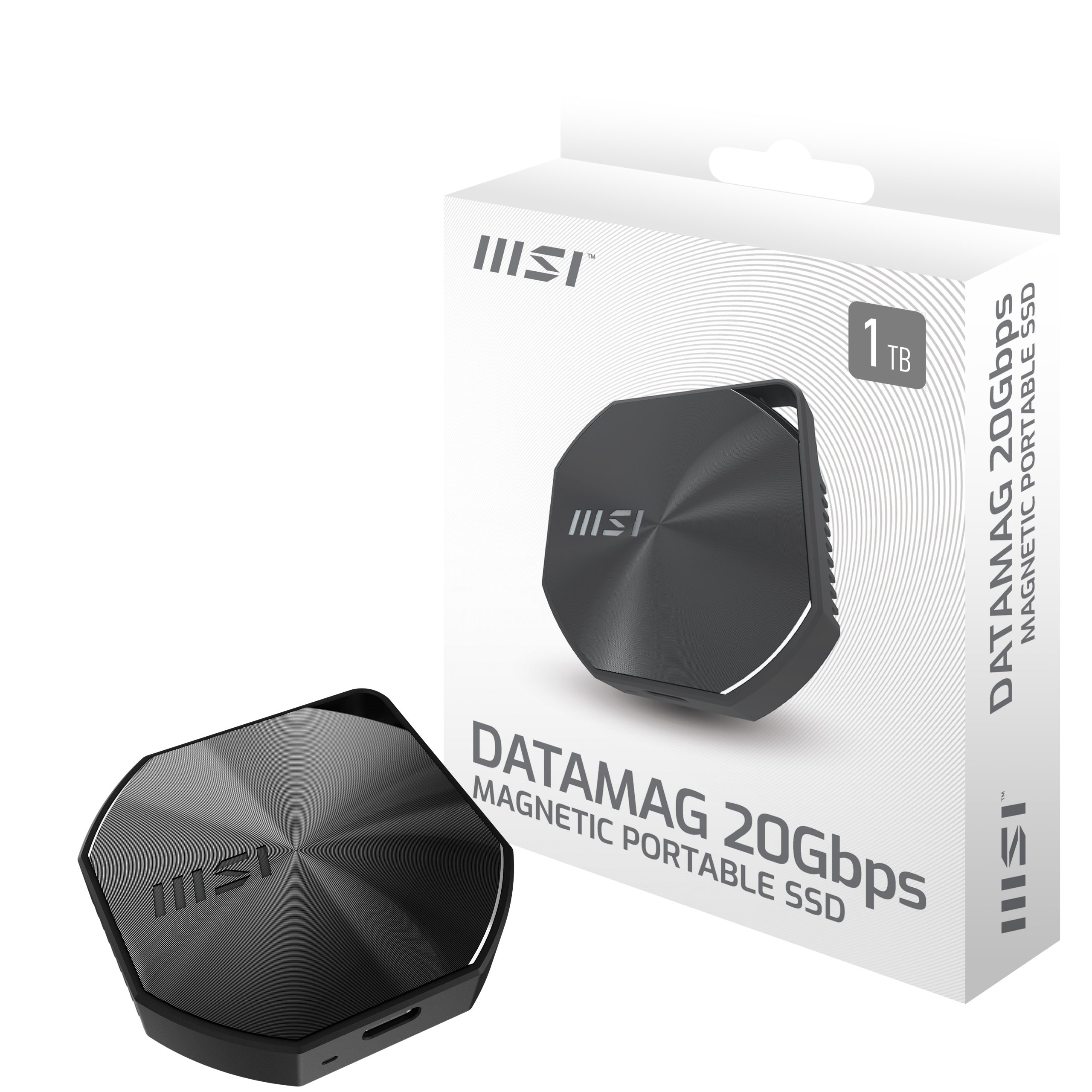 MSI DATAMAG 20GBPS 1TB external solid state drive USB Type-C USB 3.2 Gen 2x2 Black - Image 2