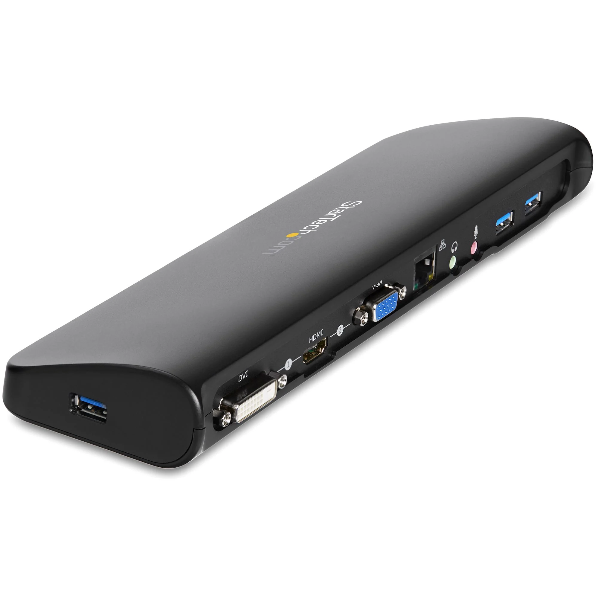 StarTech.com Dual Monitor USB 3.0 Laptop Docking Station with HDMI/DVI/VGA, 3x USB-A Hub, GbE, Audio, Universal Type-A D - Image 3