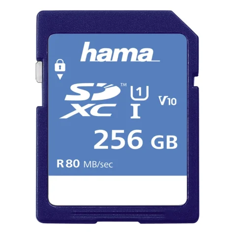 Hama SDXC 256GB Class 10 UHS-I 90MB/s, blue