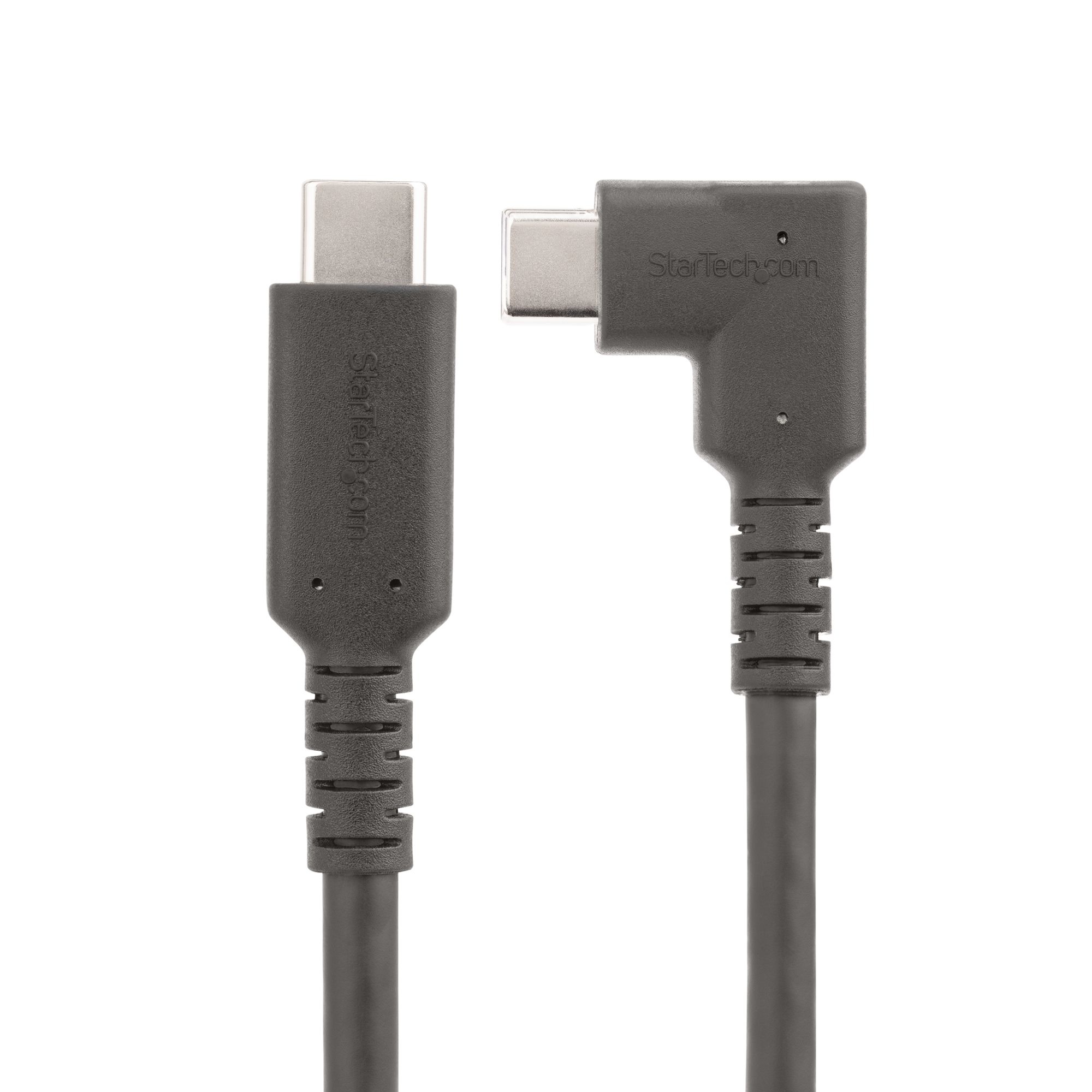 StarTech.com 6.6ft (2m) USB-C Cable, Right-Angled, USB 5Gbps, 100W (5A) Power Delivery, 4K 60Hz DP Alt Mode, Rugged USB - Image 3