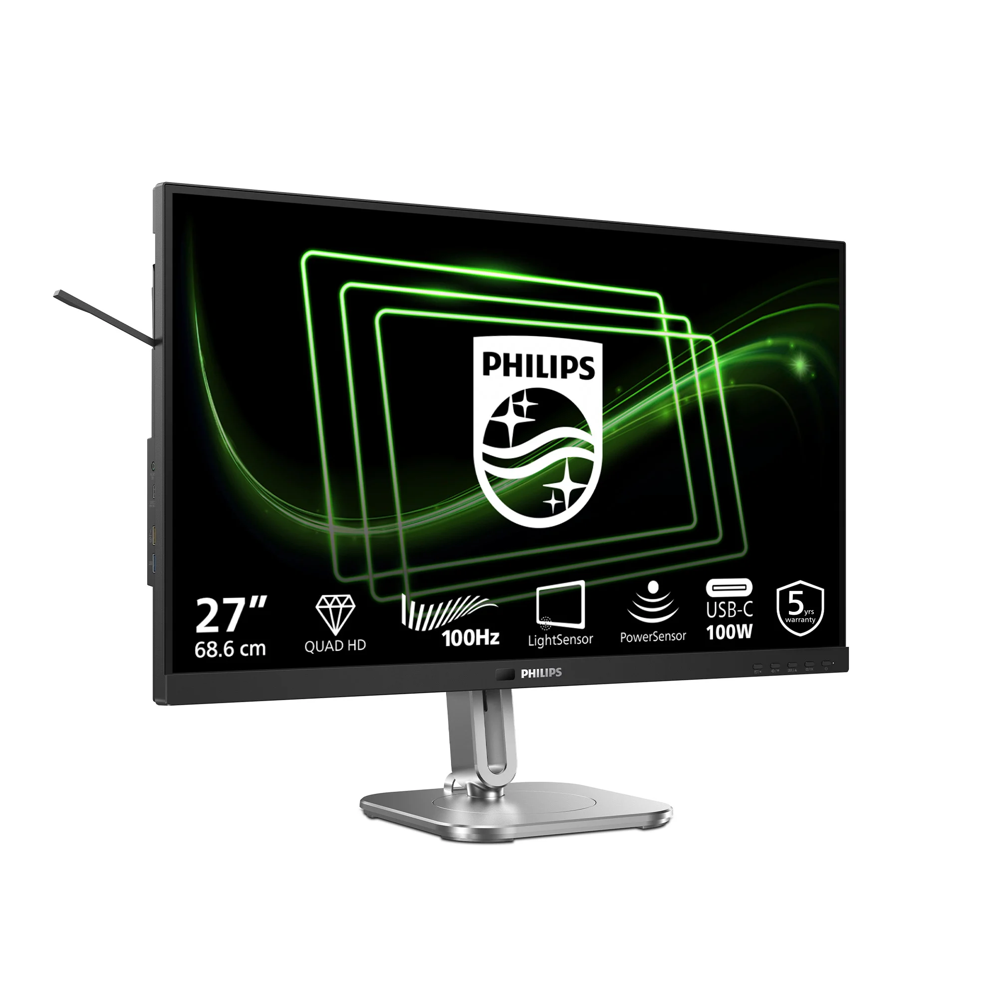 Philips 5000 series 27B2G5601/00 computer monitor 68.6 cm (27") 2560 x 1440 pixels Quad HD LCD Black - Image 3