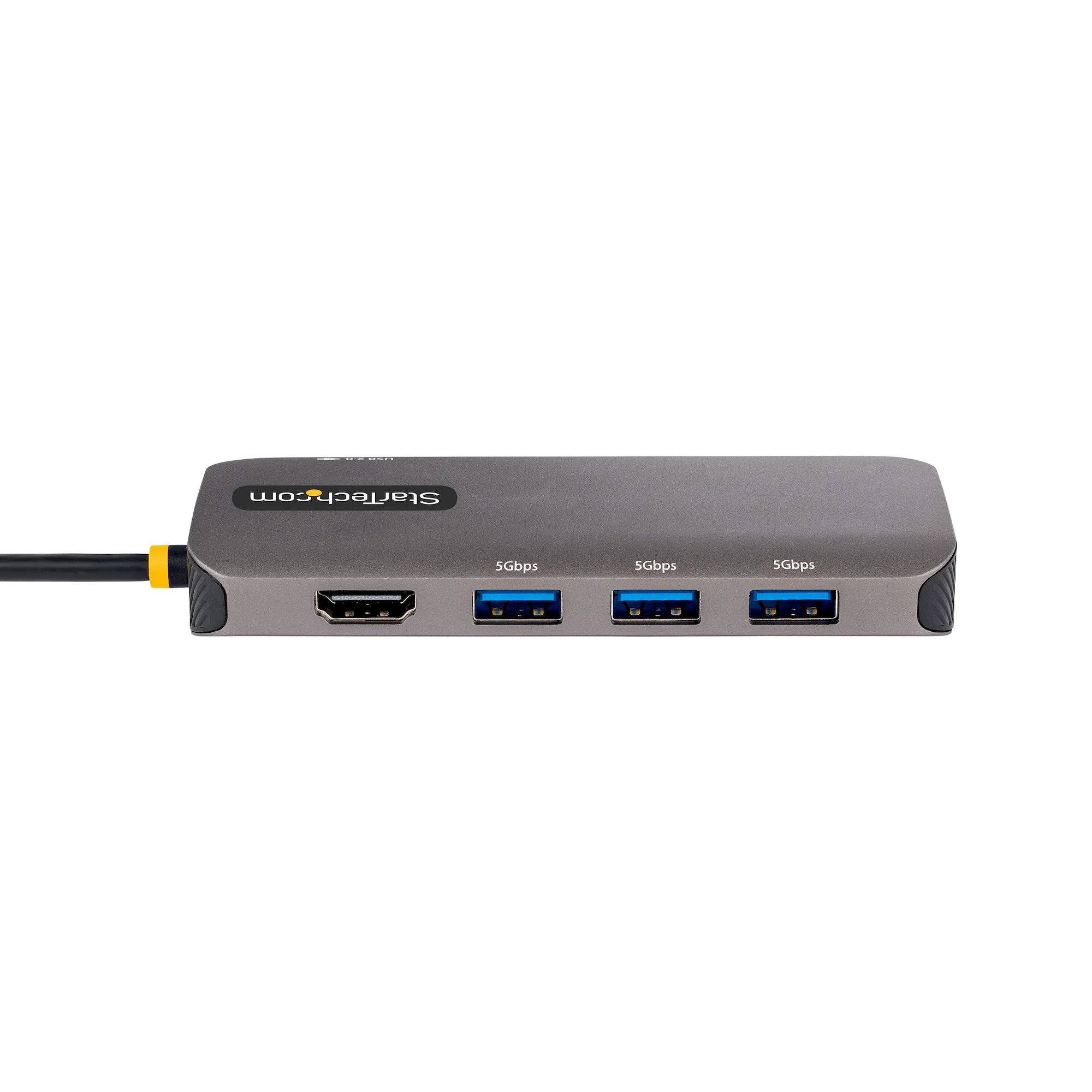 StarTech.com USB C Multiport Adapter, 4K 60Hz HDMI Video, 3 Port 5Gbps USB Hub, 100W Power Delivery Pass-Through, GbE, 1 - Image 3