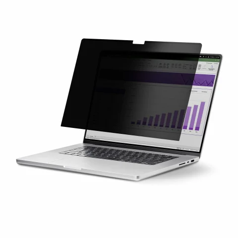 StarTech.com 14.1-inch 16:10 Flip-Up Privacy Screen with Touch, Anti-Glare Blue Light Filter, Laptop Monitor Screen Prot