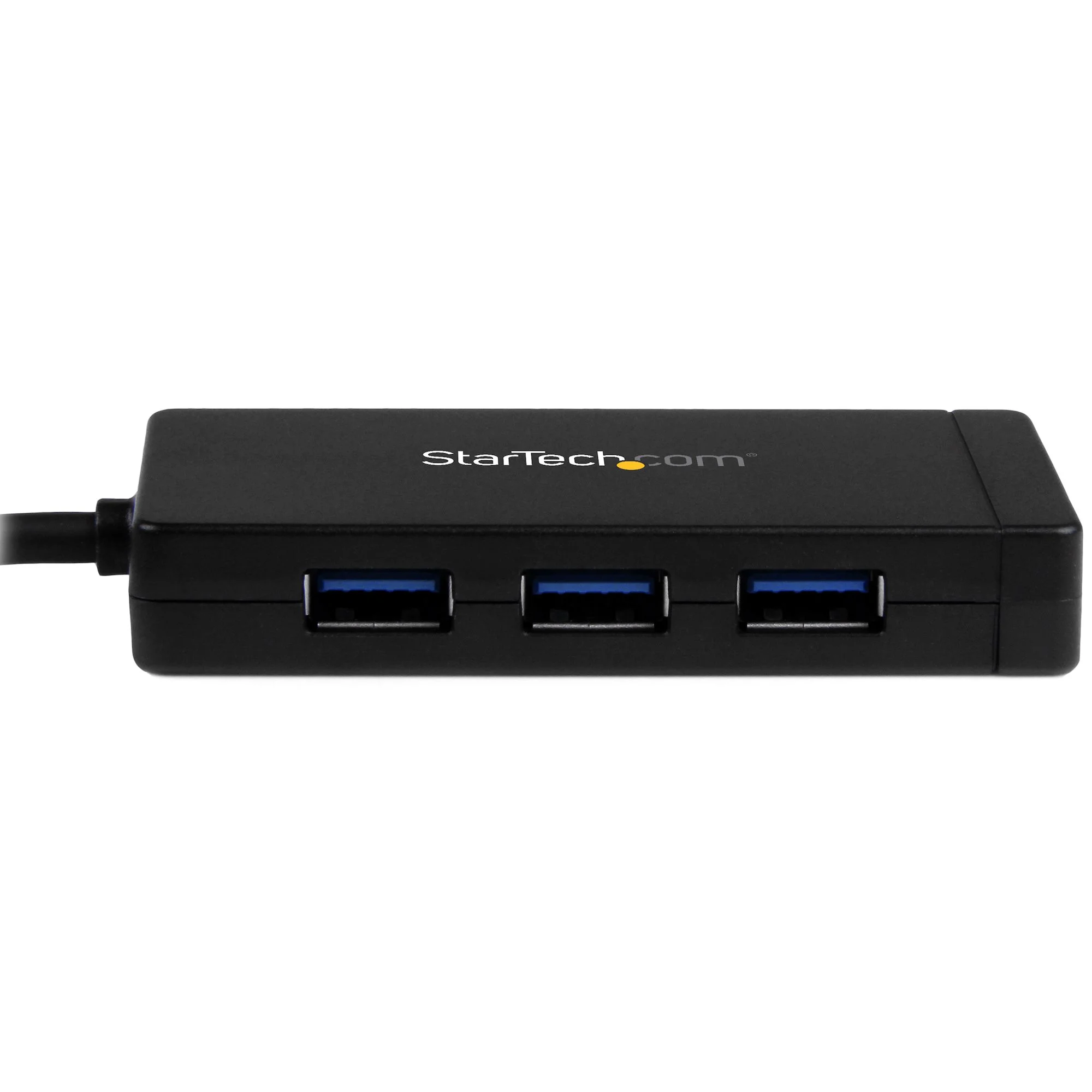 StarTech.com 3-Port USB-C Hub with Gigabit Ethernet - USB-C to 3x USB-A - USB 3.0 (5Gbps) - Includes Power Adapter - TAA - Image 3
