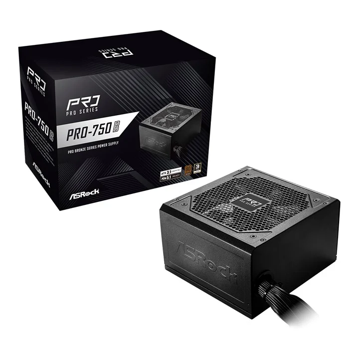 Asrock PRO-750B power supply unit 750 W 24-pin ATX ATX Black