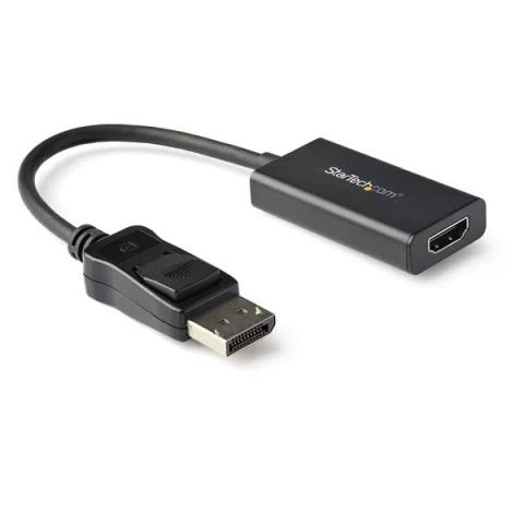 StarTech.com DisplayPort to HDMI Adapter - 4K 60Hz HDR10 Active DisplayPort 1.4 to HDMI 2.0b Video Converter - 4K DP to