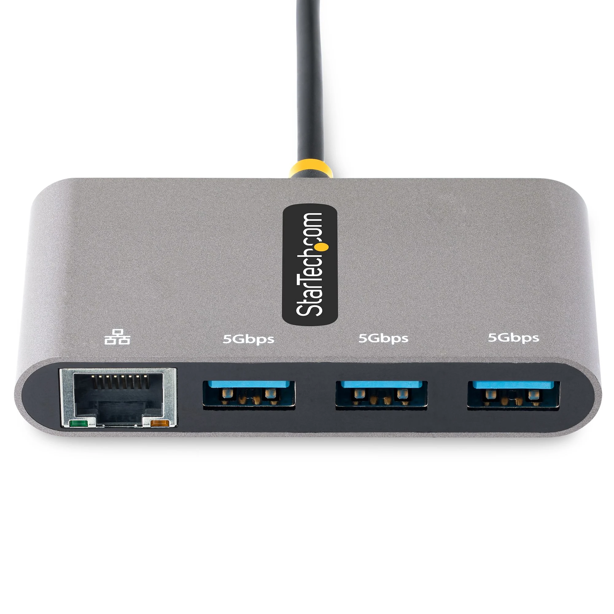 StarTech.com 3-Port USB-C Hub with Ethernet - 3x USB-A - Gigabit Ethernet - USB 3.0 5Gbps - Bus-Powered - 1ft/30cm Long - Image 3