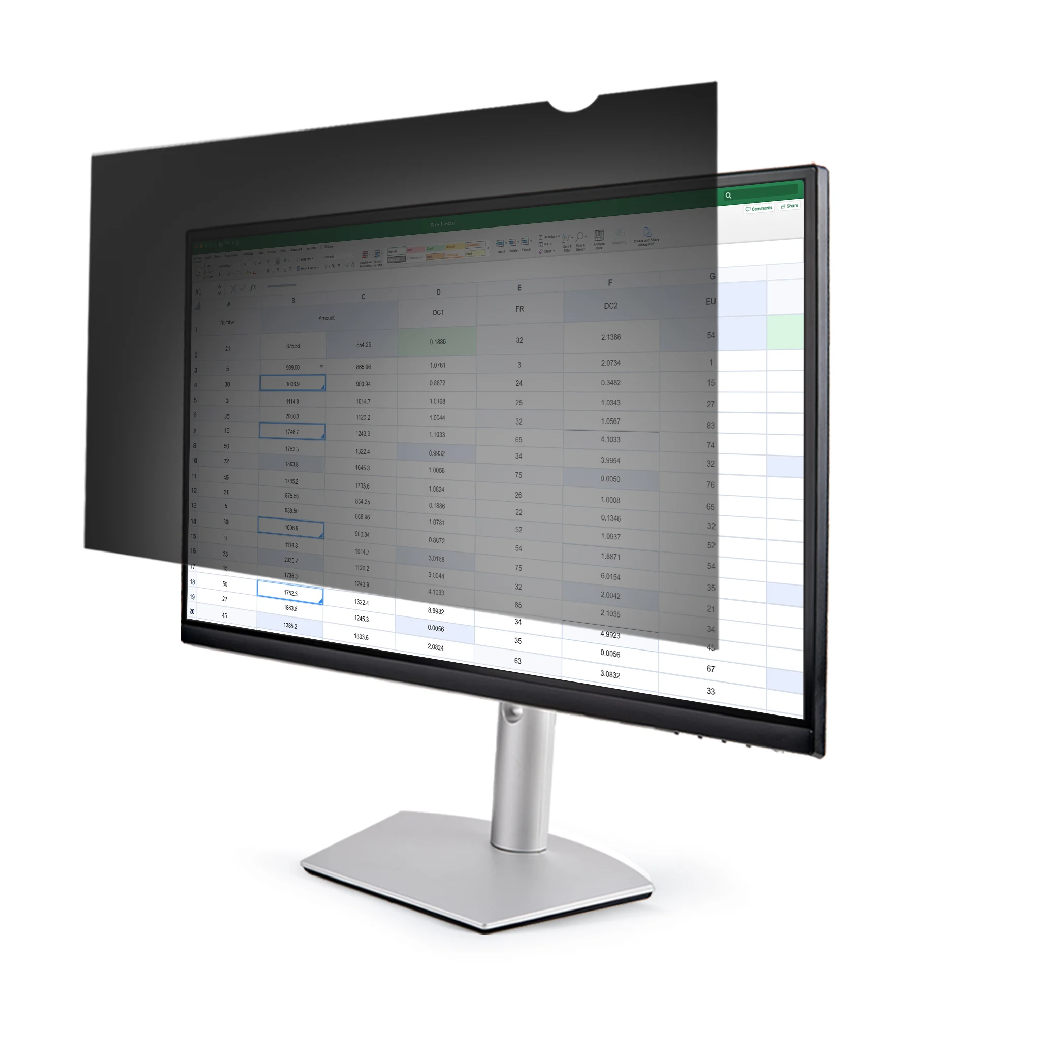 StarTech.com Monitor Privacy Screen for 23.8" Display - Computer Screen Security Filter - Blue Light Reducing Screen Pro