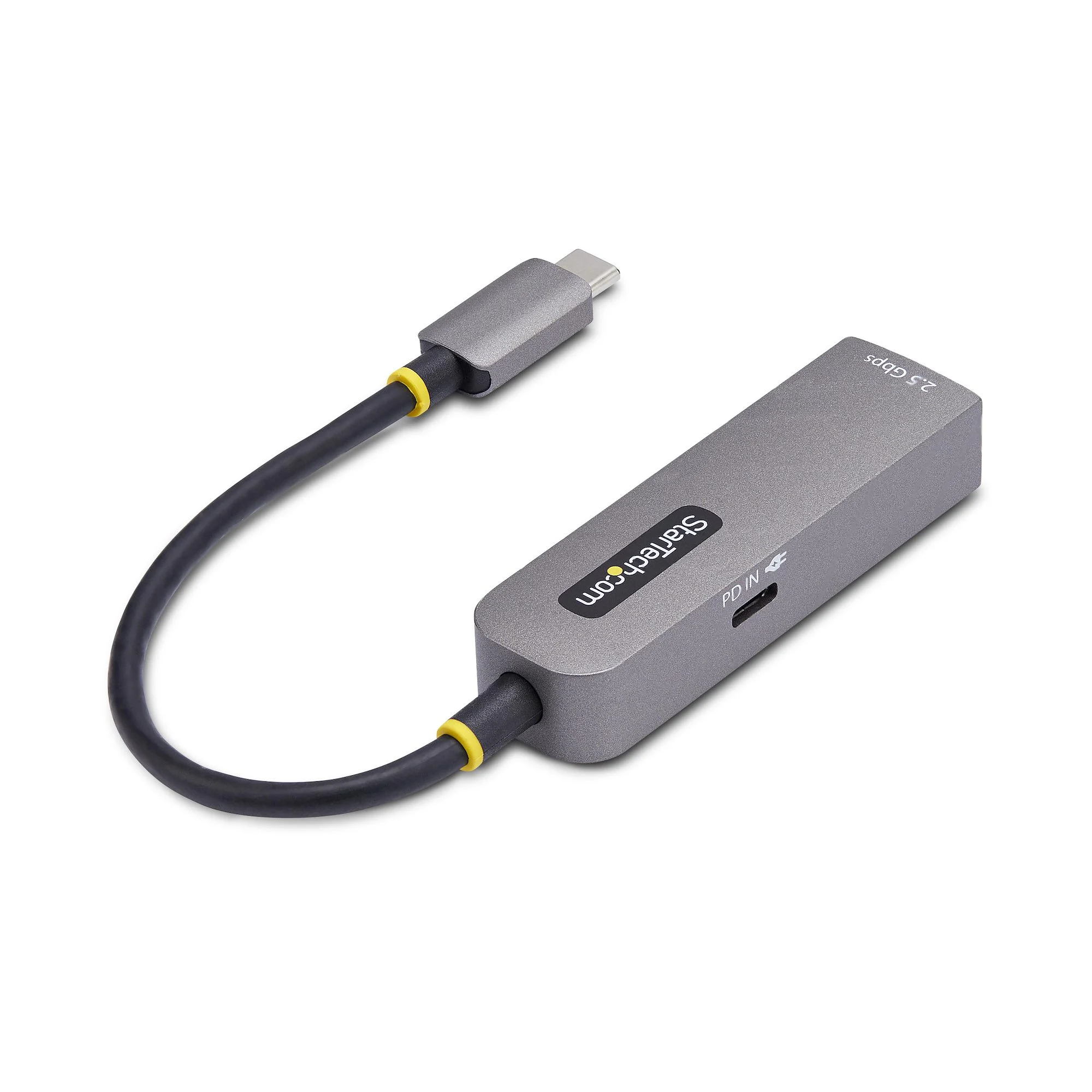 StarTech.com 2.5GbE USB-C to Ethernet Adapter, 100W PD Pass-Through, NBASE-T NIC, USB 3.0 Type-C 2.5/1G Multi Speed Netw - Image 2