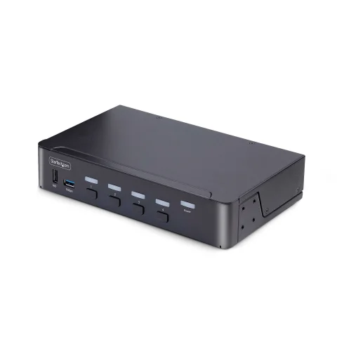 StarTech.com 4-Port DisplayPort KVM Switch, 8K 60Hz / 4K 144Hz, Single Display, DP 1.4, 2x USB 3.0 Ports, 4x USB 2.0 HID