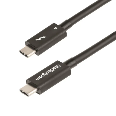 StarTech.com 3.3ft (1m) Thunderbolt 4 Cable - 40Gbps - 100W PD - 4K/8K Video - Intel-Certified Thunderbolt Cable - Compa