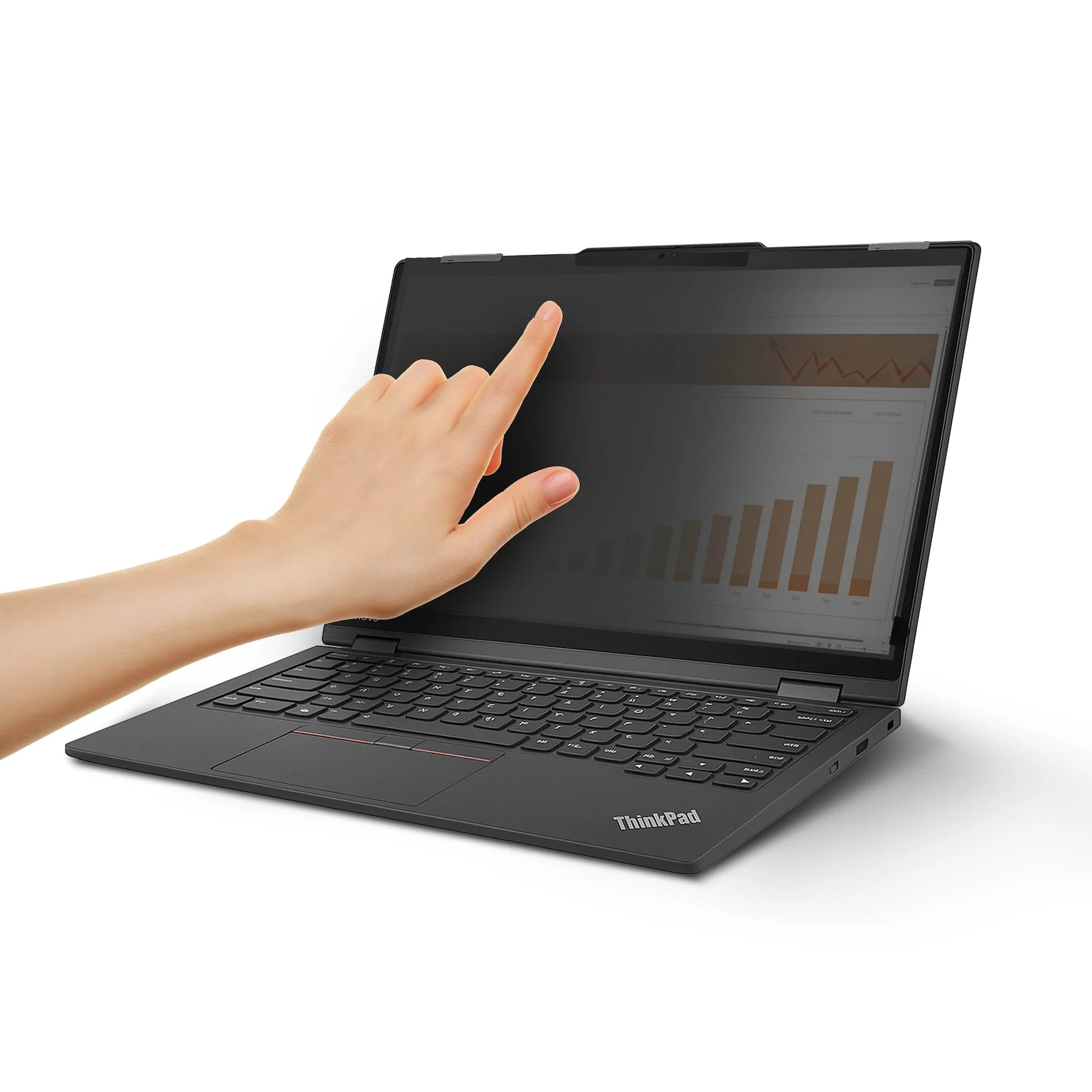 StarTech.com Lenovo X13 Yoga Gen 4 Bright Privacy Screen Filter with Touch, Flip-Over, 75% Light Transmittance, Anti-Gla - Image 3